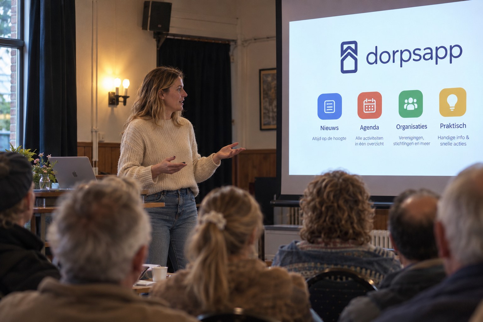 Presentatie van de dorpsapp